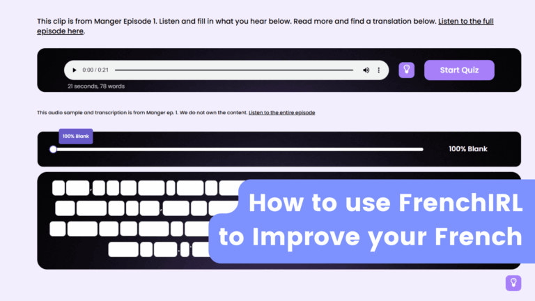 How to practice with FrenchIRL.com