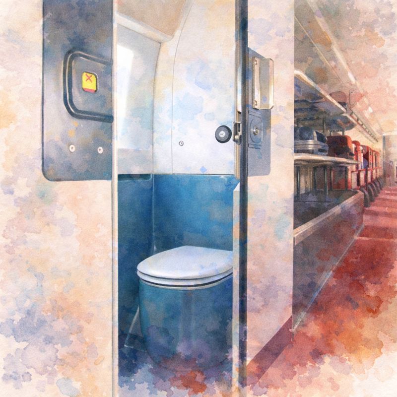 Y a-t-il toujours eu des toilettes dans les trains ?