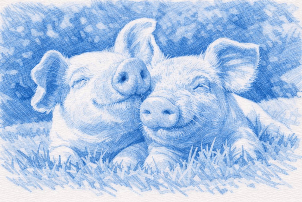 Les animaux de la ferme : Le Cochon