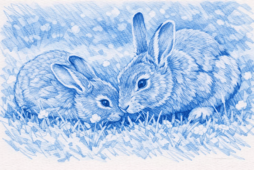 Les animaux de la ferme : Le Lapin